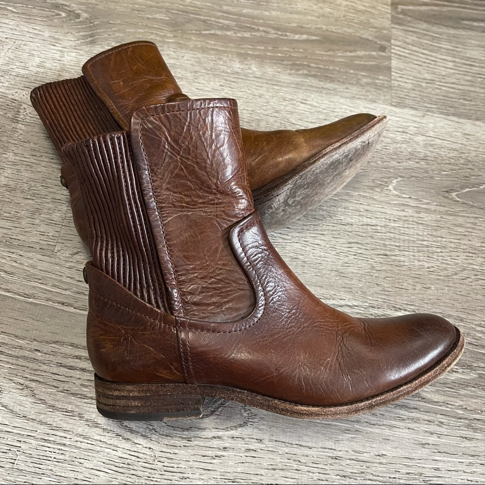 Frye Melissa Scrunch Short Ankle Boots Size 7